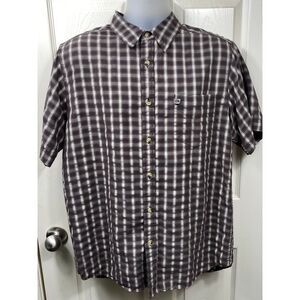 The North Face‎ Men's Plaid Short Sleeve Button Down Shirt Outdoor Hiking L/G
